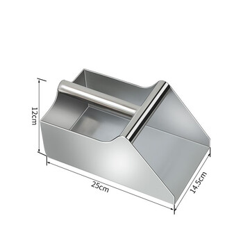 Dustpan hand-held crop shovel thickened 304 food factory laboratory special flat bottom shovel 304t dustpan 14.5cm