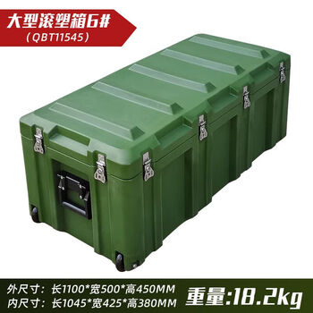 Calista rotational molding box outdoor transportation army green medical equipment box field camping preparation box land transportation