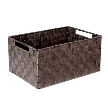 Yusenyi nylon fabric storage box basket storage basket storage basket wardrobe drawer woven box storage box black storage organizer coffee color without cover coffee color without cover medium length 33x width 23x height 15cm 33 pieces medium size length 33x width 23x height 15cm