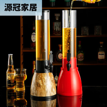 Wine cannon bar special luminous 3-liter beer barrel with tap small wine barrel coke barrel beer cannon internet celebrity beer barrel 1.5 liters