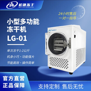 Songyuan vacuum freeze dryer household small food freeze dryer pet drug laboratory freeze drying machine lg-01 single freeze drying 1-2 kg standard 2 liter pump