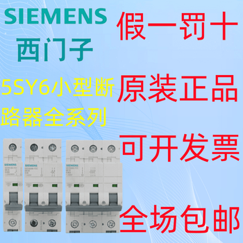 Siemens air switch small circuit breaker 1pc air switch 2p household 3pd main switch 4p10a63a type c 1p x 1a