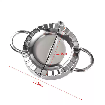 Yonghuan pressure dumpling wrapper machine mold dumpling making artifact fully automatic home new manual special tool for making dumplings extra large 304 stainless steel 12.5cm suitable for leek boxes