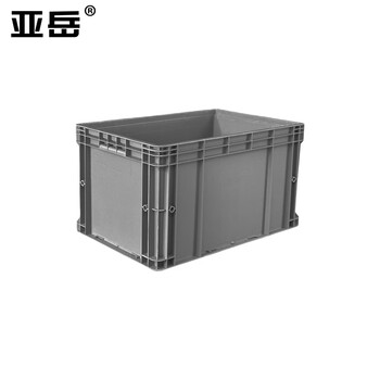 Yayue (yayue) plastic turnover box european standard eu storage box thickened logistics box auto parts sorting parts box turtle and fish storage box gray 600*400*450mm. for large quantities, consult customer service for more discounts