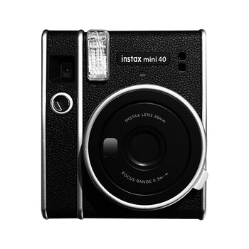 Fujifilm, instax mini 40 mini41 instant imaging camera instant mini camera mini40 black official version + 10 white edge photo papers