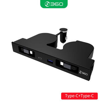 360 docking station is suitable for tesla huanxin 3/y central control expansion charger car charging adapter accessories 24 tesla huanxin 3 100cm cable c45w-c45w super fast charging