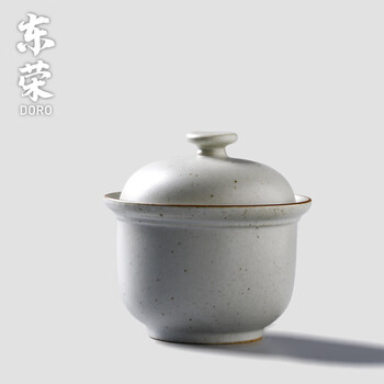 He jiagong japanese-style coarse pottery stew pot household ceramic small soup bowl bird's nest water-proof stew pot ordinary style