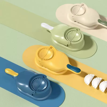Yusenyi dumpling making artifact new household small rolling and pressing dumpling skin machine mold bun all-in-one machine fully automatic wrapping and pressing dual-purpose one-piece molding (1 pack) random colors