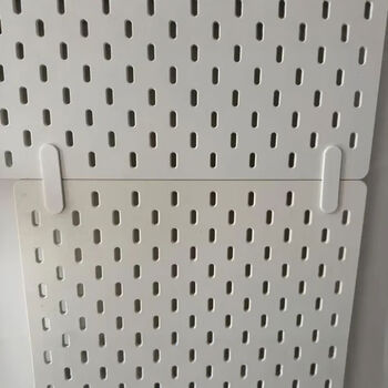 Yusenyi is compatible with skadis hole plate accessories, enhanced version of upper, lower, left and right connectors, white b61 two horizontal