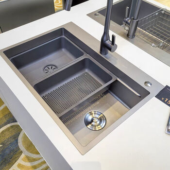 Jomoo jomoo integrated diamond shield key raindance sink 06203 scratch resistant 06235 kitchen sink 78006203-9cz1-1 sub-trough drain basin