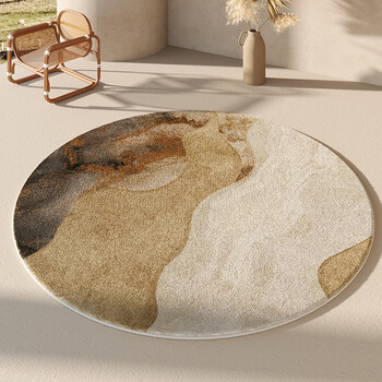 Rsrddy (boyang) round carpet living room carpet 2025 new washable and wipeable light luxury luxury bedroom tf-365 diameter 120cm