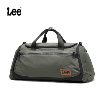 Lee large-capacity short-distance travel bag men's business trip portable luggage bag women's outdoor sports fitness bag gray green