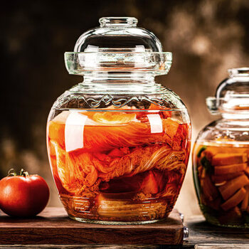 Mppmck pickle jar pickle jar glass old-fashioned household sichuan pickle jar pickle jar thickened with lid seal large newly upgraded fresh lock 5 catties pickle jar