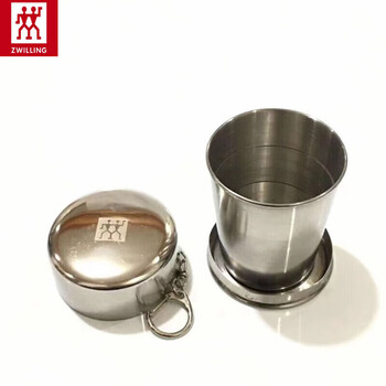 Zwilling stainless steel retractable cup portable folding cup wine cup travel camping water cup drinking travel cup one 1ml 150ml folding cup 316 material