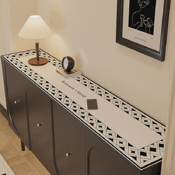 Yusenyi entrance sideboard table mat shoe cabinet mat tv cabinet tablecloth bedside table anti-dirty dust desktop protection live up to time 30*120cm