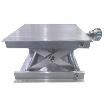 Fengxi shantou lincun attached floor instrument horizon lift table aluminum alloy thickened level instrument line bracket fine-tuned base with lifting table (aluminum alloy thickened)