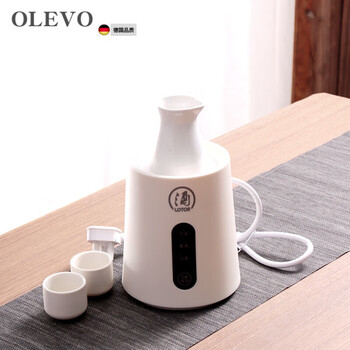 Olevo german imported high-quality hot wine artifact plug-in electric wine warmer rice wine household intelligent constant temperature scalding wine pot white wine cup warm white_electrically heated wine 1 pot 2 cups_free 2 cups