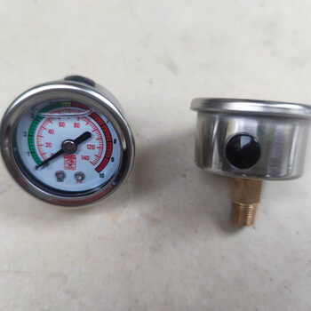 Injection molding oil filter pressure gauge 0-140psi0-10bar oil filter pressure hydraulic gauge