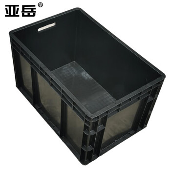 Yayue anti-static turnover box electronic component material box black multi-specification square pp plastic box plastic frame eu box 600*400*340mm