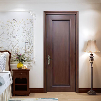 Solid wood door bedroom door full solid wood composite painted door home wooden door set door interior door room door new chinese style solid wood composite painted door a