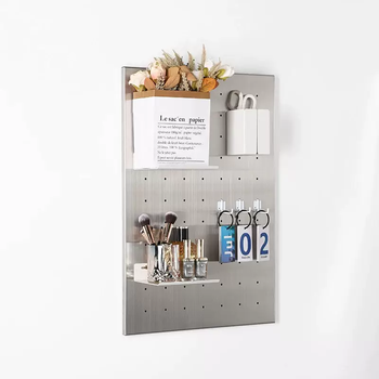 Yusenyi stainless steel hole board storage and organization rack waterproof kitchen multi-functional 304 stainless steel brushed board customized 304 stainless steel brushed 40x60