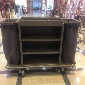 Gnfc-21 room service cart double-sided linen cart hotel room entrance cart cleaning cart push work cart large c-21 south