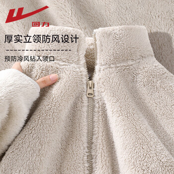 Warrior shu cotton velvet stand collar cardigan women's 2025 winter double-sided velvet plus velvet thickened warm locking coral velvet jacket