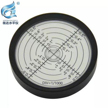 Sailoto high-precision universal level 6012 magnetic level bubble metal level round level bubble level bead 60*12mm inner marking black shell white water 0 points 1-0 points 5 degrees