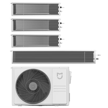 Xiaomi (mi) mijia central air conditioning multi-split 6 hp one to four full dc frequency conversion pro super first level energy efficiency one price all-inclusive smart wire controller 3 rows of condensers 6 hp first level energy efficiency one to four applicable area 90-120
