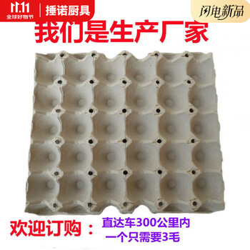 Ye yu 30 pieces paper pulp egg tray packaging box paper tray kindergarten handmade diy transport egg tray white (thickened) egg tray 5 pieces
