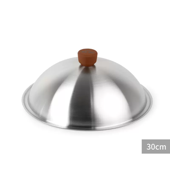 Yusenyi optional original 1810 stainless steel pot lid and dark handle 30cm