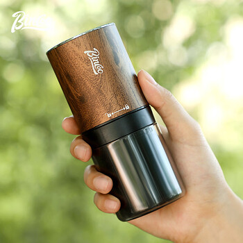 Bincoo electric bean grinder steel core coffee bean grinder small household portable wood grain grinding coffee appliance electric wood grain bean grinder pentagonal steel core