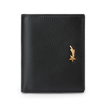 Scarecrow (mexican) wallet women's new genuine leather niche wallet women's cowhide simple wallet coin purse girls card holder black - vertical a