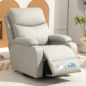 Youlansen first class space sofa small apartment single sofa cabin seat recliner lazy sofa reclining sleeping gaming sofa chair manual + reclining cat scratch leather urban gray