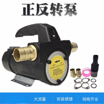 Germany imported japan imported oil pump diesel forward and reverse 12v24v220v self-priming pump gun stop pump stop metering 24v forward and reverse pump