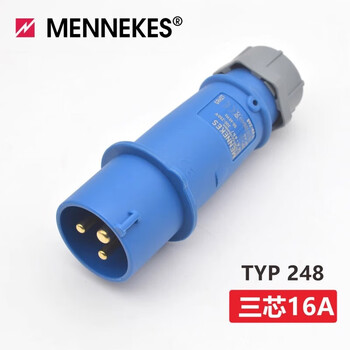 German mennekes high-power aviation industry waterproof plug and socket connector 16a/32a 3-core 16a plug typ 248