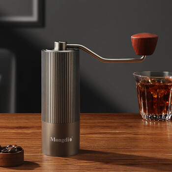 Mongdio hand grinder coffee machine hand grinder coffee bean grinder manual tweezers hand grinder - stainless steel seven-star grinding core
