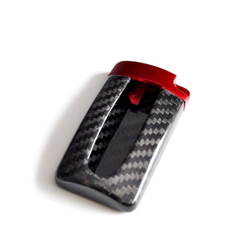 Carbon fiber key case qx50 q50l q60 sylphy teana qijun special key case modified red_black carbon fiber_bright_