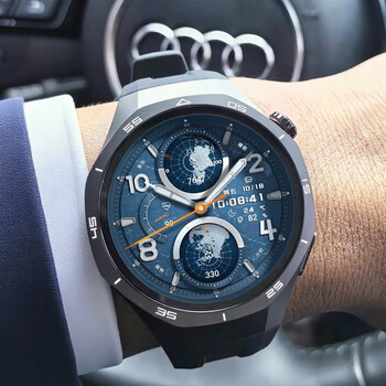 Huawei gift huawei watch gt5pro smart phone watch blood oxygen health monitoring sports high-end business boys and girls gt6pro new valentine's day birthday gift 46mm obsidian black fluorine rubber strap