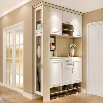 Middle shopkeeper sophia's entry cabinet, shoe cabinet, hall cabinet, whole house custom furniture, furniture cabinet, overall entrance cabinet, 829 customized gold