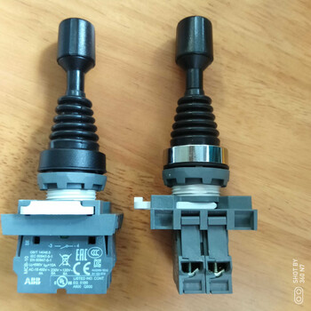 Abb joystick one-word rocker switch mjs1-40b/60b retention type/reset type mjs2-40b/60b two-position retention type (metal front ring)