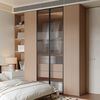 Oppein wardrobe bedroom home cabinet bedroom wardrobe customization 22 log style whole house customized furniture package wardrobe package price