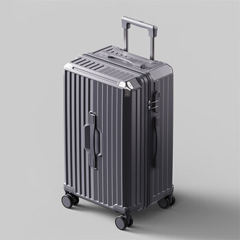 Tangku suitcase large capacity extra large trolley case new functional suitcase male and female student password box universal tk 7i8 iron gray multi-function 30 inches