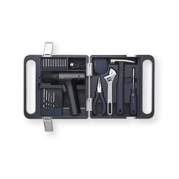 Nanqi monkey impact drill tool box household combination set hand electric drill rechargeable multi-function electric screwdriver impact drill tool box