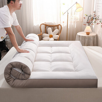 Other customized mattress soft cushions for home student dormitories single double tatami thickened summer mattress for rent white + gray width 90* length 200cm