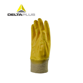 Delta 201015 coated gloves nitrile gloves wear-resistant oil-proof protective labor protection gloves 201015 yellow l