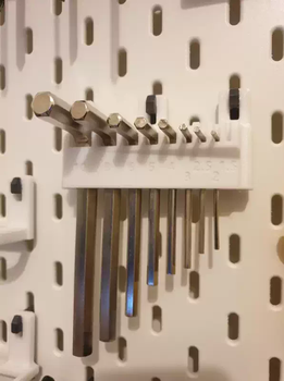 Yusenyi is suitable for ikea skadis ikea hole board accessories hexagonal wrench bracket white 1 layer white