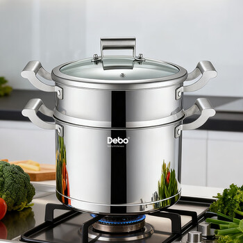Debo debo 304 stainless steel steam cooker universal westerburg true color-24cm 24cm