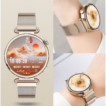 Huawei (huawei) goddess new product huawei watch watch gt6 smart sports new watch heart rate blood oxygen monitoring emotion detection battery life fashion girlfriend birthday gift goddess customized gt6 41mm floating white + milan gold strap fashion new product