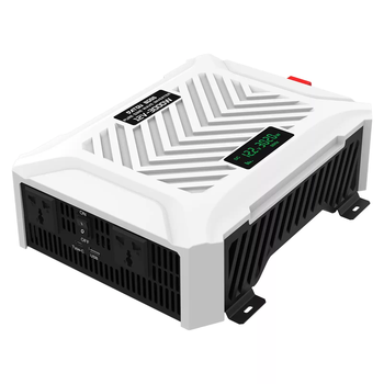 Pure sine wave inverter converted to intelligent identification for high-power trucks, white 12v-3000w dual fan upgrade + ups 220v12v